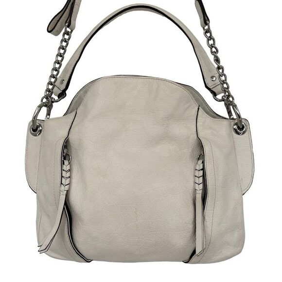 orYANY Danielle Italian Leather Convertible Shoulder/Crossbody Bag Creamy White - Picture 2 of 12